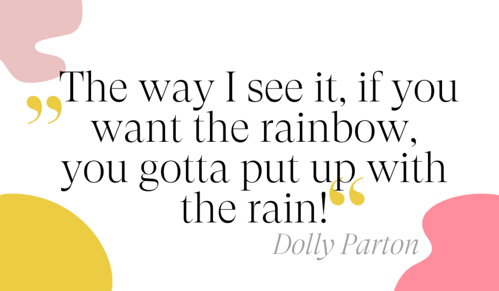 Mindset-Spruch von Dolly Parton