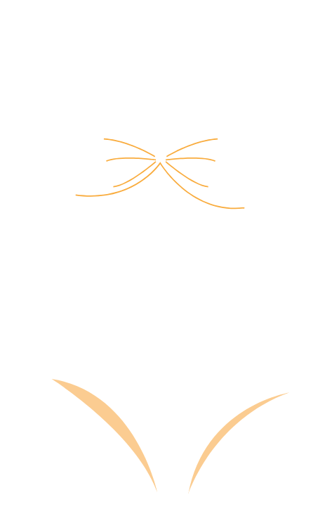 Eine Illustration von einem weißen Badeanzug für ein Beispiel für eine Gründerin