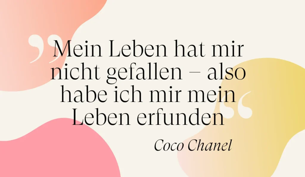 Mindset Sprüche Coco Chanel