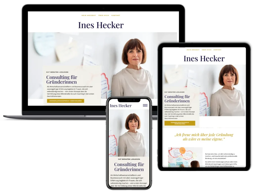 Webdesign Berlin für eine Gründungsberaterin